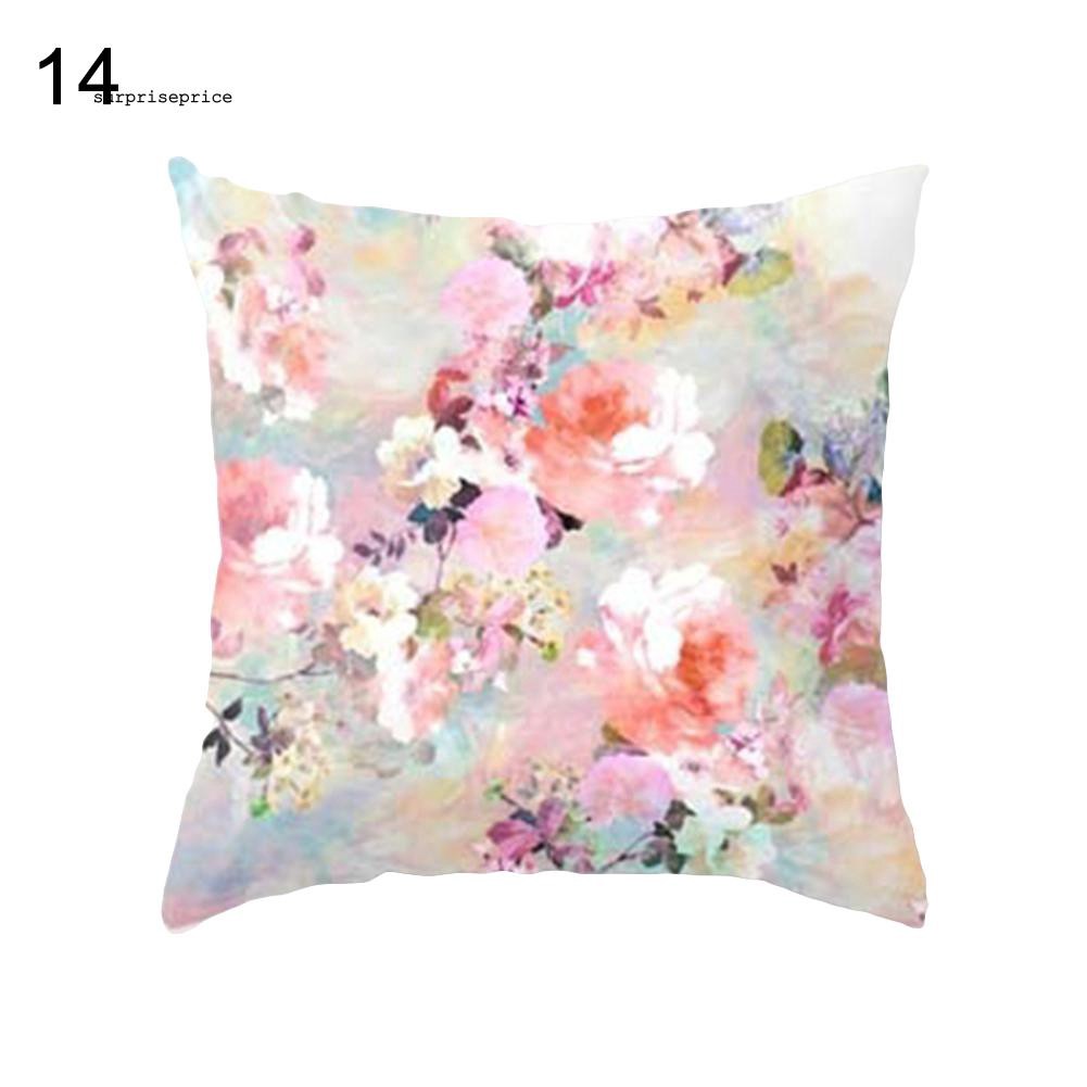 Áo gối khổ vuông 45cm X 45cm in họa tiết phong cách hiện đại