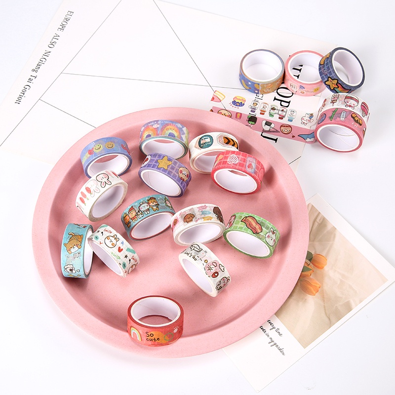 Băng dính washi tape họa tiết dễ thương 5met - Part 1