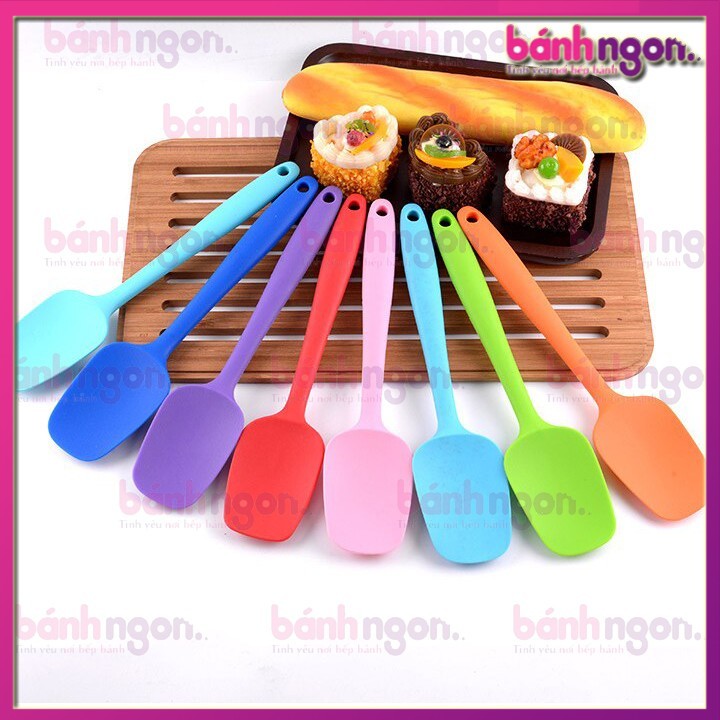 Phới Silicon Thìa/Spatula Phới Thìa Trộn Bột/Vét Bột/Múc Bột 28cm