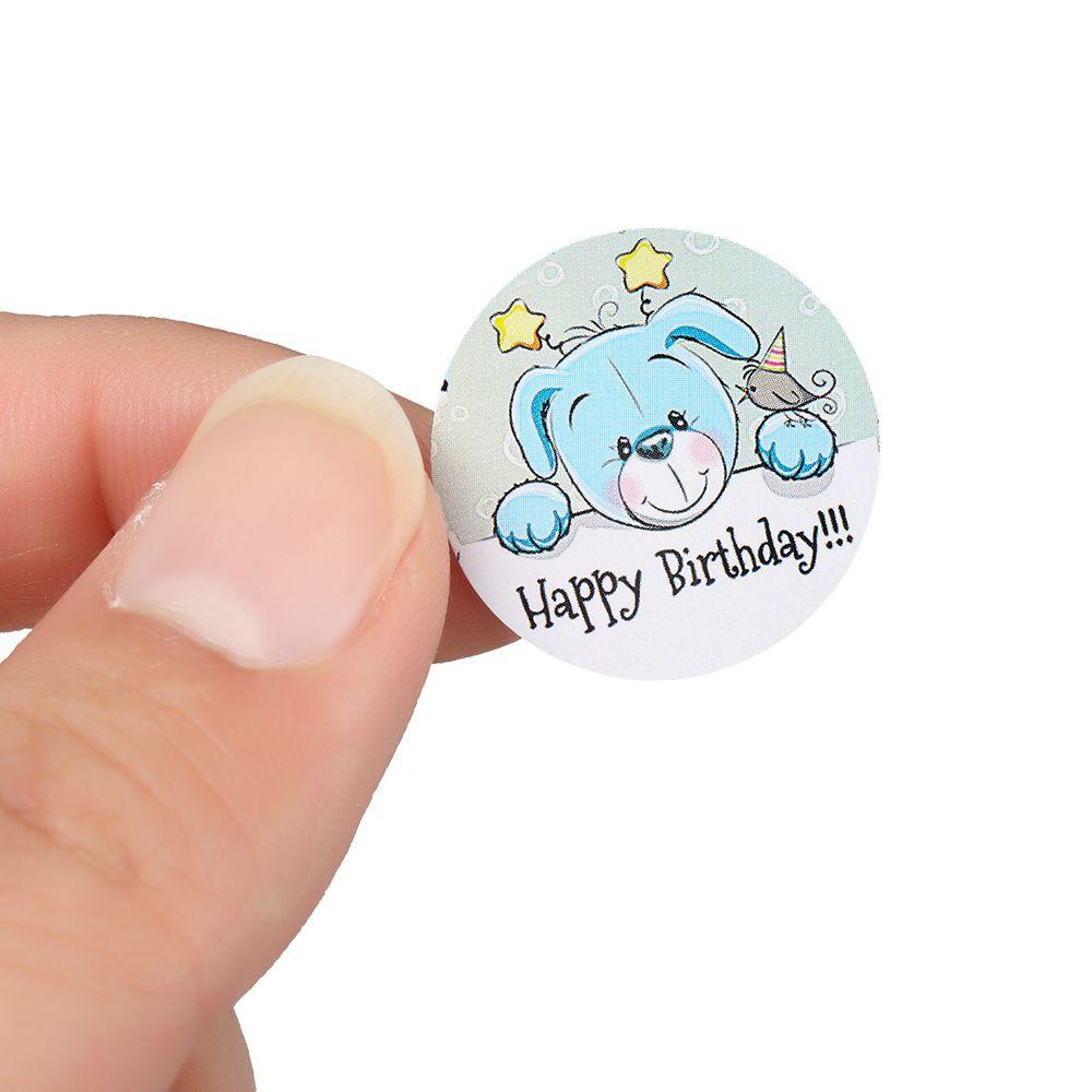 JANE Cuộn 500 Miếng Dán Trang Trí Hình Chữ Happy Birthday
