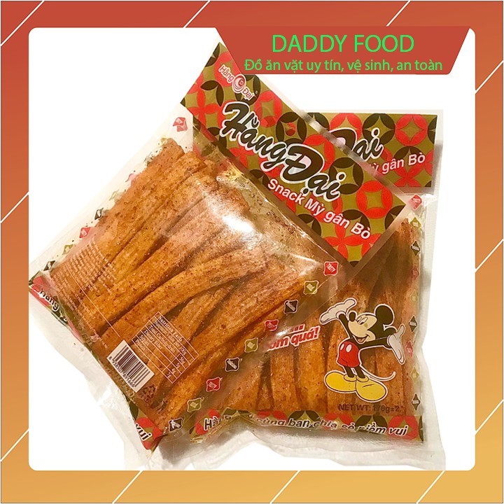 [Mã 155FMCGSALE giảm 7% đơn 500K] Snack mỳ gân bò Hằng Đại, Snack ngâm sốt mới tinh, dai ngon hấp dẫn