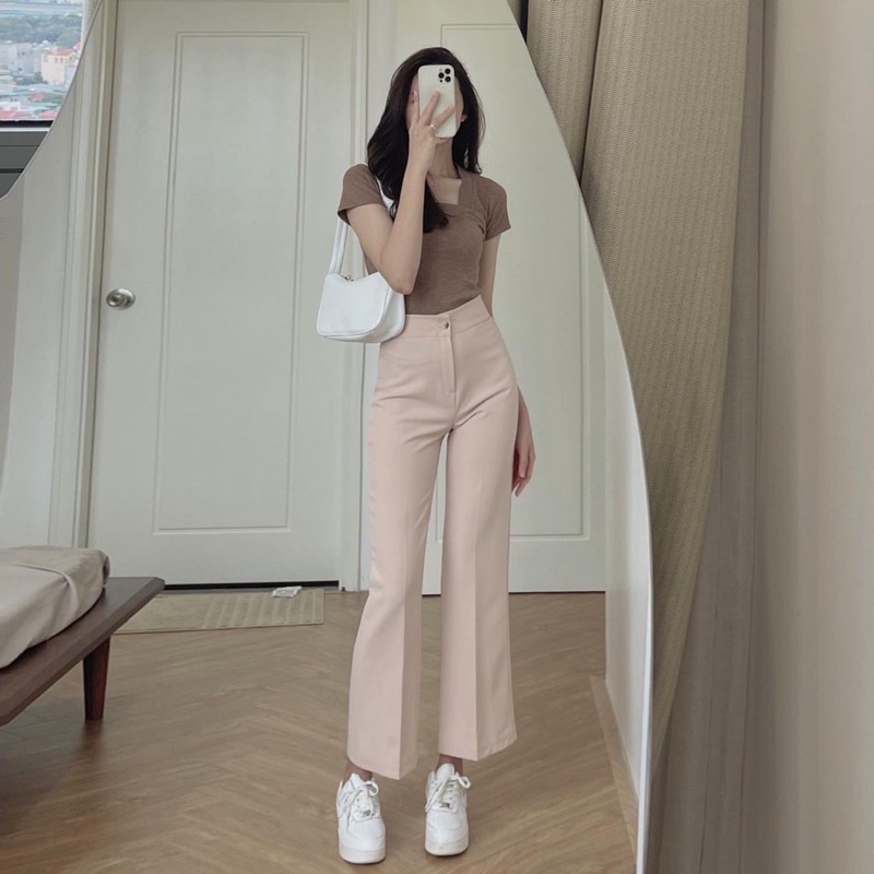 Quần Ống Suông dáng LOE nữ tôn dáng m83