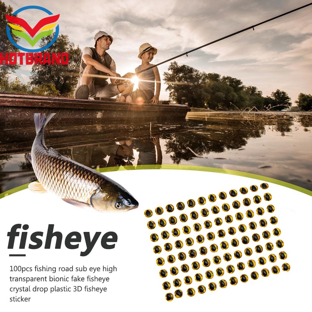 Set 100 Mắt Cá 3D Giả Dùng Để Câu Cá