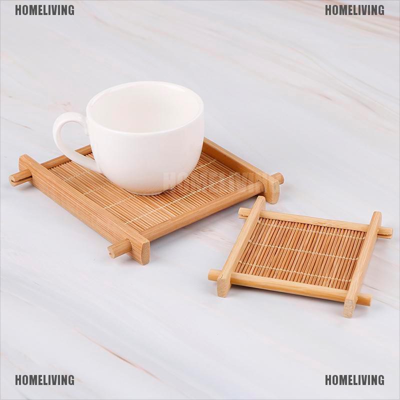 Đế Lót Cốc Trà Bằng Tre Tiện Dụng Cho Nhà Bếp