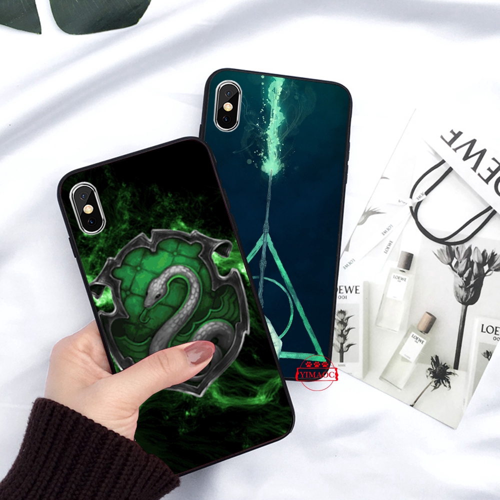 iPhone XS Max XR X 11 Pro 7 8 6 6S Plus 149C Harry Potter Deathly Qoutes Soft Case