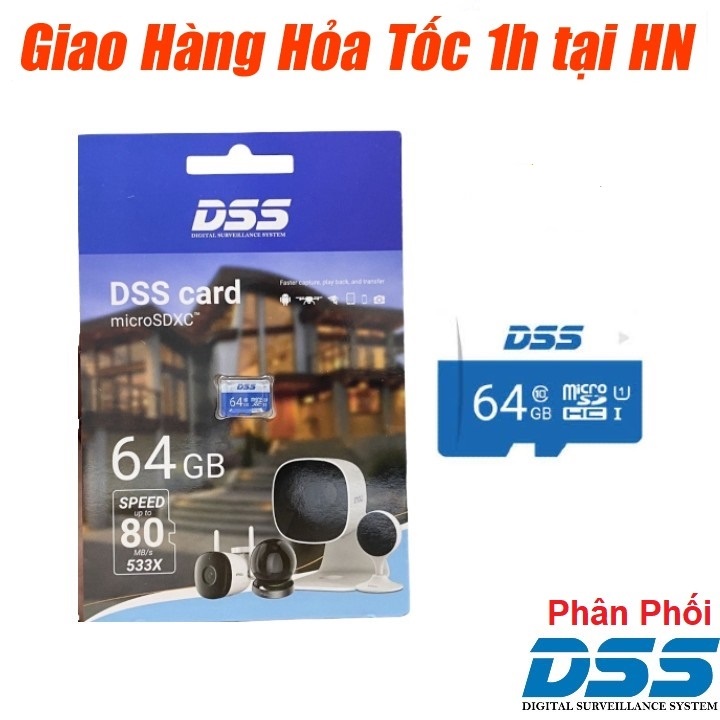 Thẻ Nhớ Dahua DSS Micro SD 64GB Class 10 - Hàng Chính Hãng Bảo Hành 2 Năm