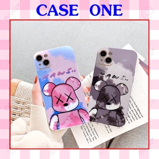 Ốp lưng hình gấu kaws cầu vồng cạnh vuông giả lp 14 5/5s/6/6plus/6s/7/7plus/8/8plus/x/xr/xs/11/12/pro/max/13promax