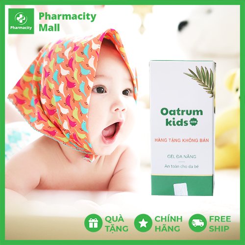 Gel đa năng bôi da bé Oatrum Kids New - Hết trầy xước, rách da, bỏng, hăm da, muỗi côn trùng đốt - 20g