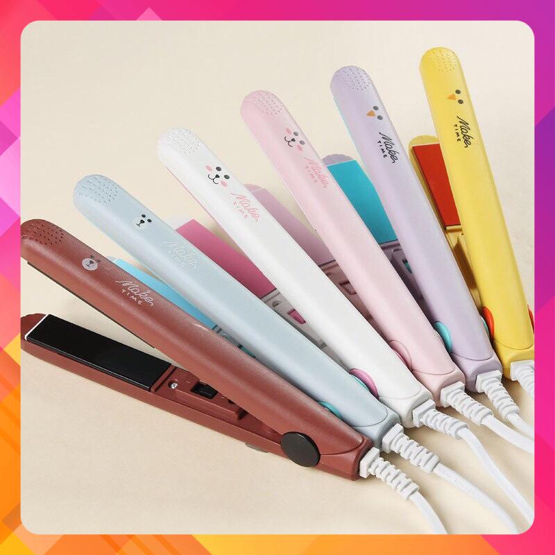 Máy Làm Tóc Ép Tóc Uốn Tóc Duỗi Tóc Là Tóc Mini Nhỏ Gọn Tiện Lợi Đa Năng Bỏ Túi