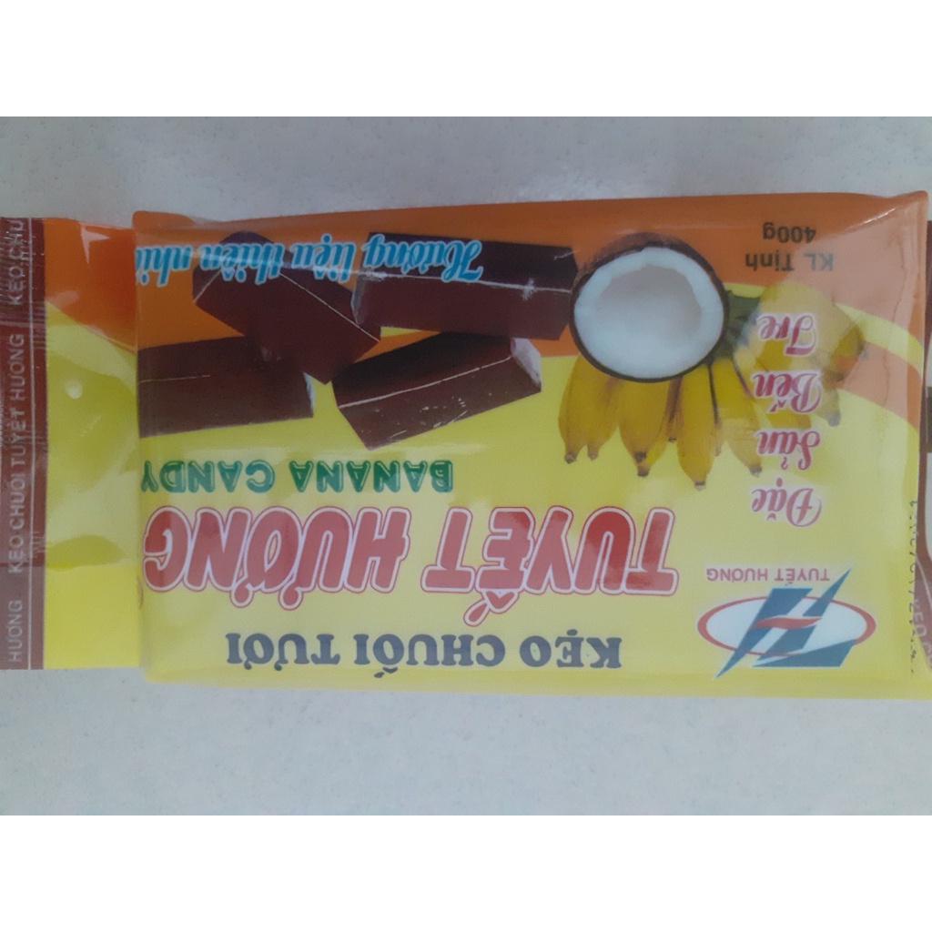 KẸO CHUỐI TƯƠI TUYẾT HƯƠNG 400GR