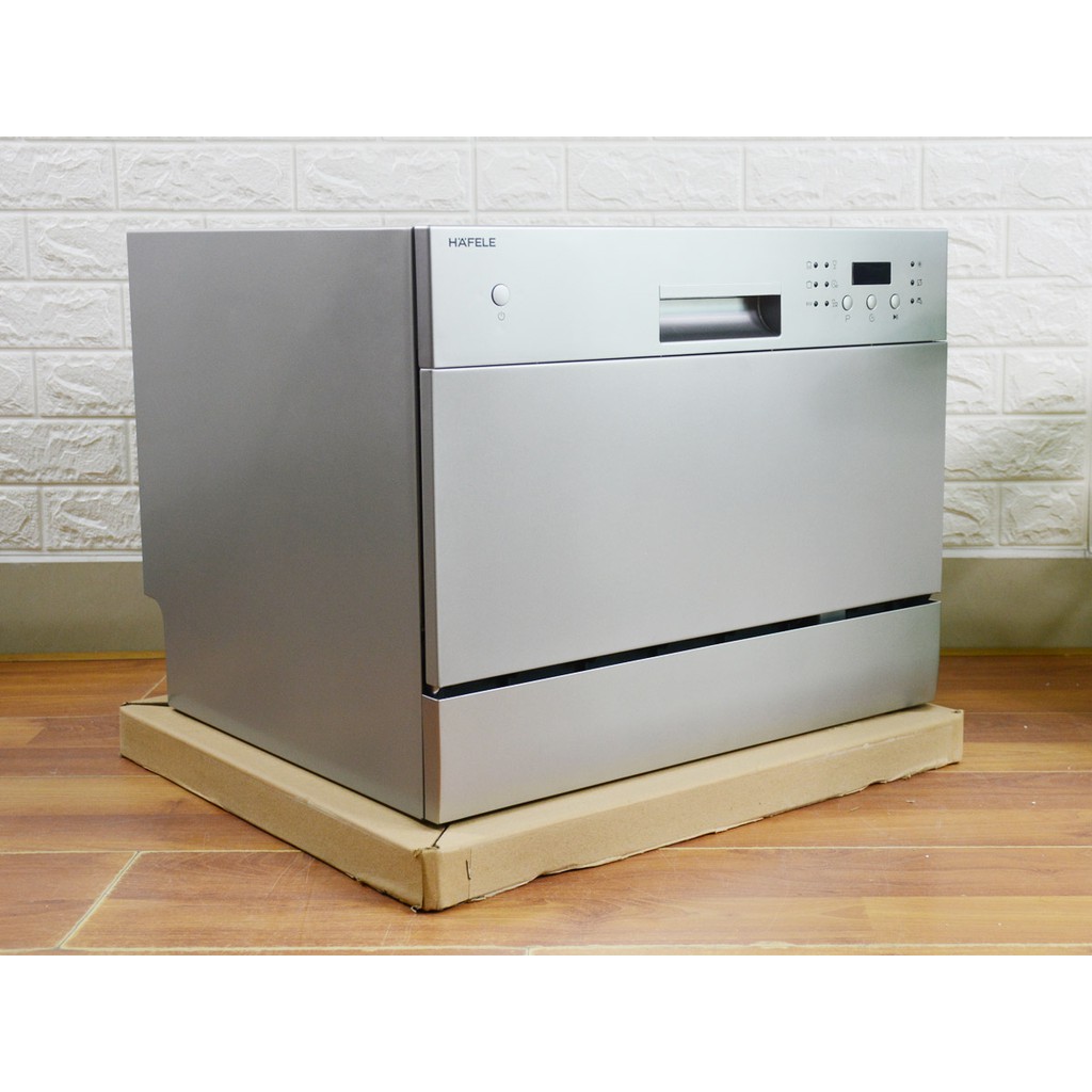 Máy rửa chén bát để bàn mini vỏ thép dùng cho 6 bộ chén dĩa Hafele HDW-T50A / 538.21.190 1380W - Hàng chính hãng