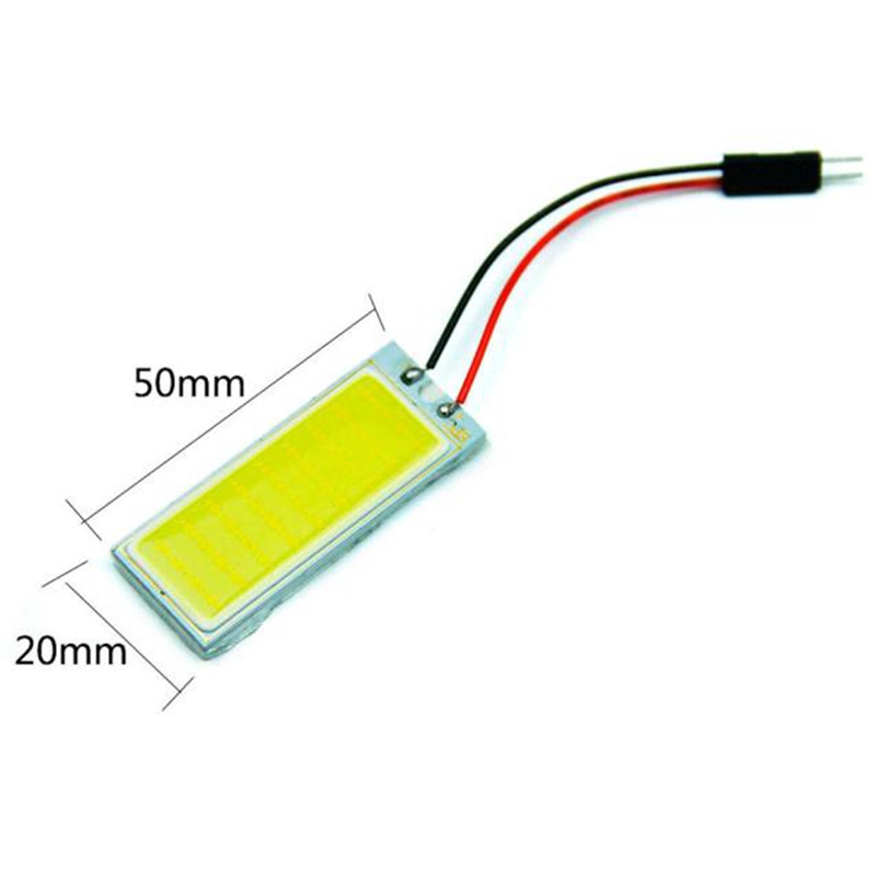 Đèn LED COB 12V Ánh Sáng Trắng Gắn Trần Xe Ô Tô