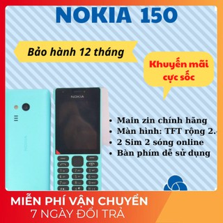 [Sỉ] Điện Thoại Nokia 150 2 Sim Chính Hãng - Màn Hình To Đẹp - Bảo Hành 12 Tháng