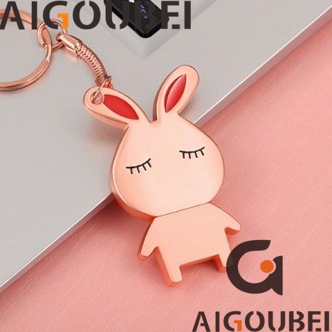 [Spot &amp; COD] Ổ đĩa flash con thỏ kim loại có logo tùy chỉnh Tốc độ cao U Đĩa Máy tính dễ thương 1GB 2GB 4GB 8GB 16GB 32GB 64GB