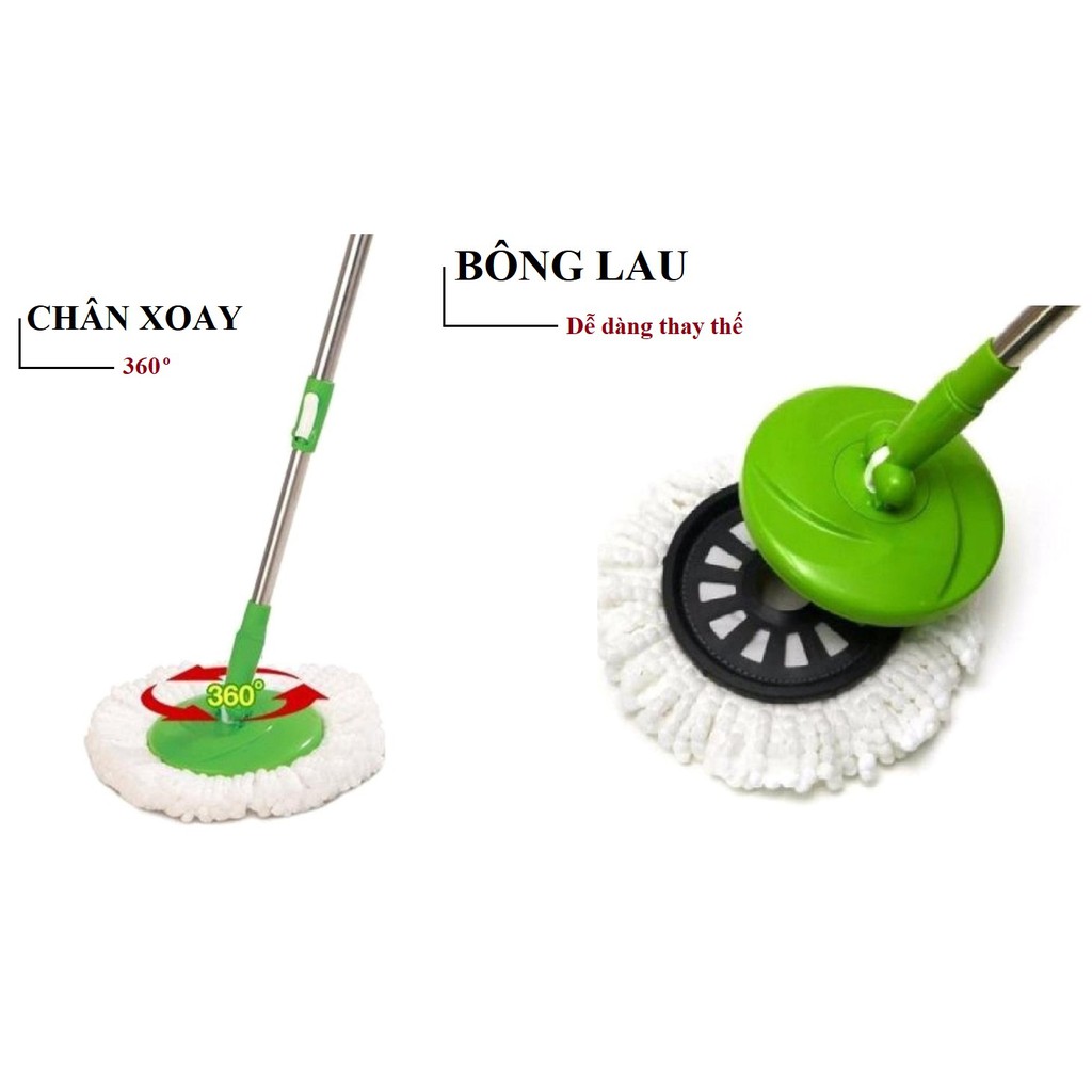 Bộ lau nhà 360 độ Scotch Brite (Chính Hãng có giấy bảo hành)