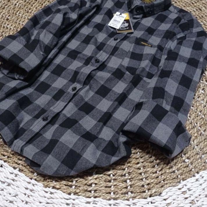 < Cod#Áo Sơ Mi Flannel Cao Cấp Tay Dài Sọc Caro Cho Cặp Đôi