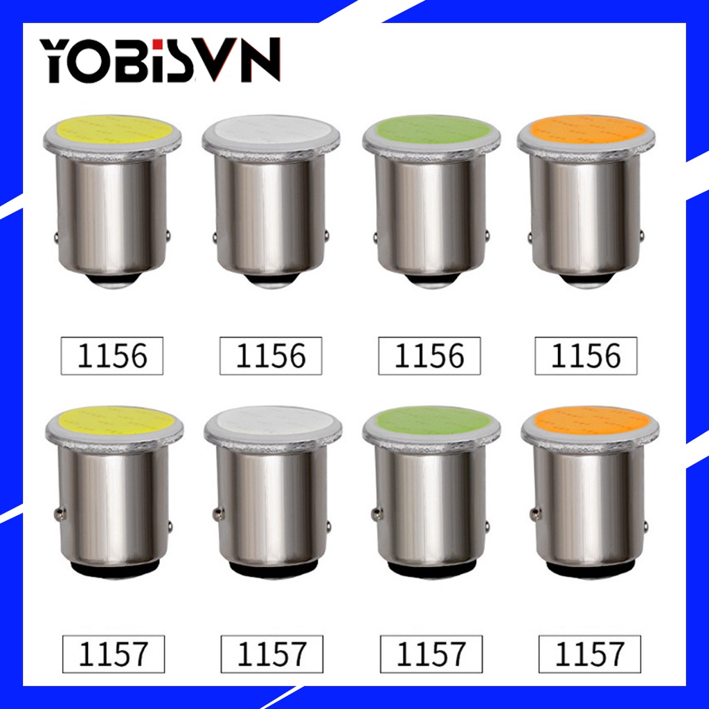 Bóng Đèn LED Phanh, Led Trần Xe Hơi 1156 1157 Chip COB 12VDC