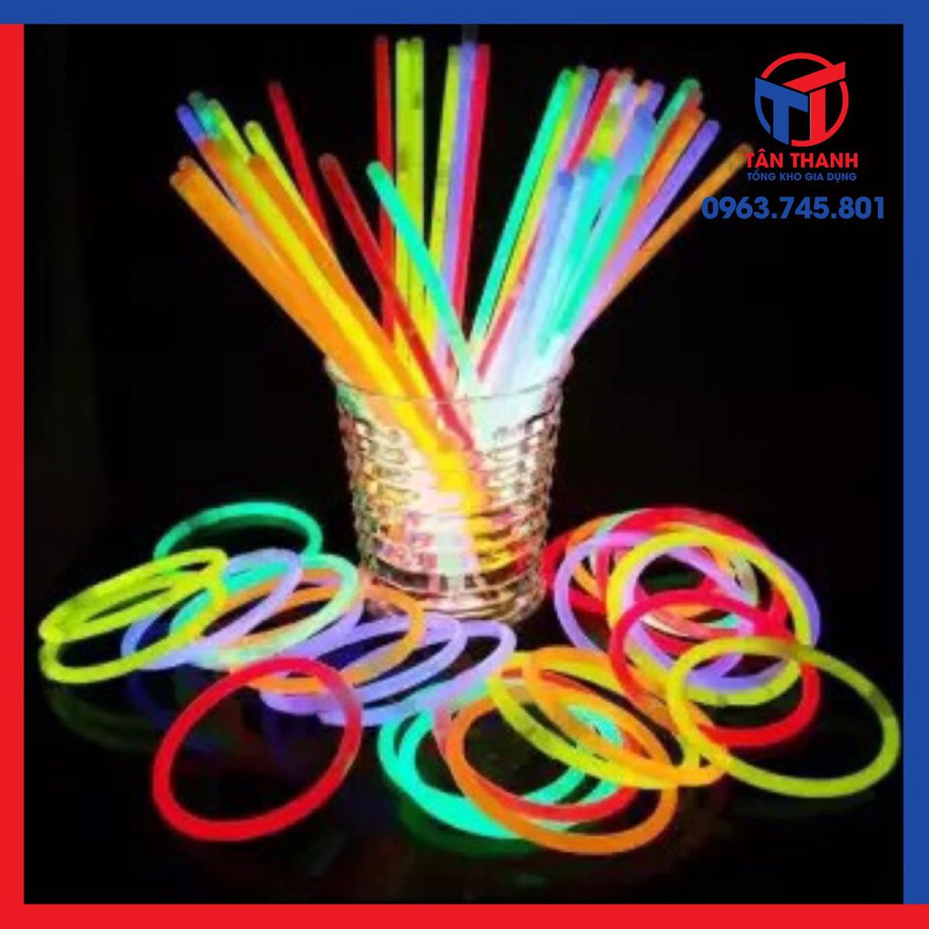 Hộp 50-100 que dạ quang phát sáng nhiều màu cực đẹp