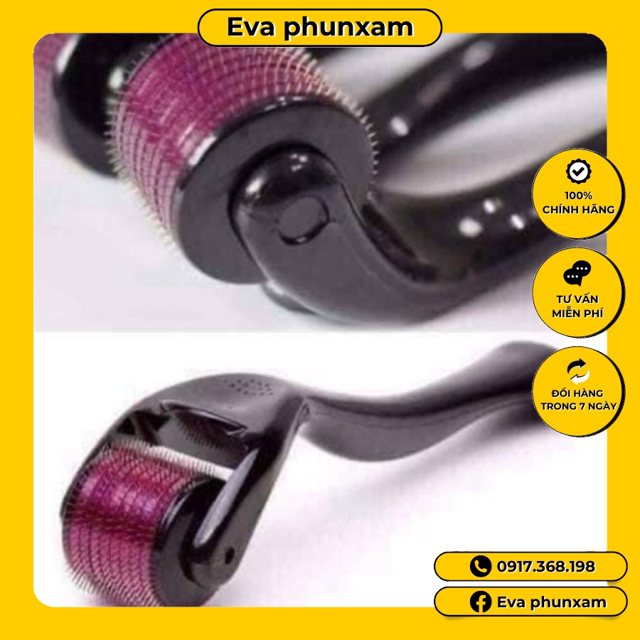 Kim tay tím 540 đầu Derma roller system dùng spa thẫm mỹ viện