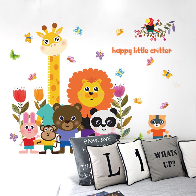 Decal dán tường Happy little critter trang trí phòng cho bé