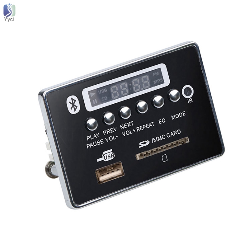 Yy MP3 Bluetooth Decoder Module Board with Remote Controller WMA WAV FM Radio AUX 5V/12V @VN
