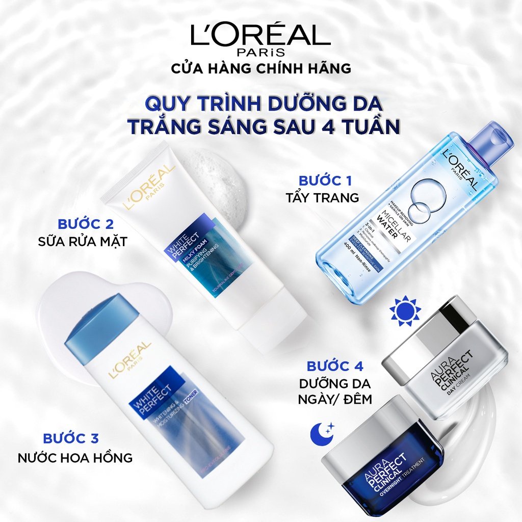 Nước hoa hồng Trắng da mờ nám, Săn chắc da L'Oreal
