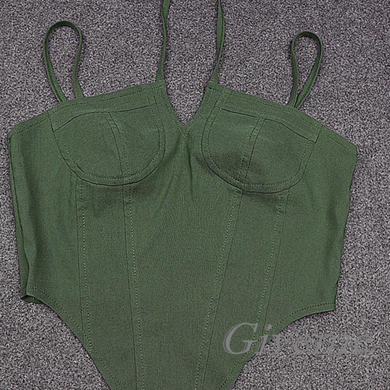 Áo Lửng Hai Dây Màu Trơn Thời Trang Mùa Hè Cho Nữ