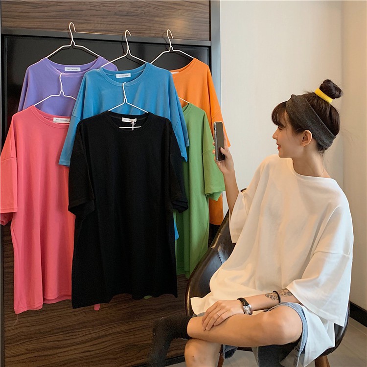 [19K - Flash Sale ] Áo Thun Trơn Màu Trắng Oversize Không Cổ 2S Clothing | BigBuy360 - bigbuy360.vn