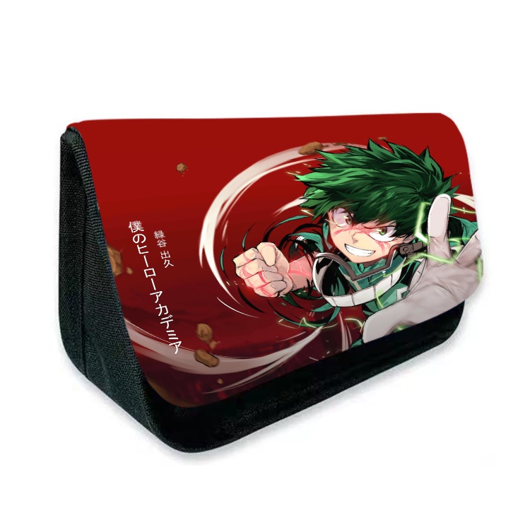 Hộp Đựng Bút In Hoạt Hình My Hero Academia Deku Hai Lớp Đa Năng Cho Học Sinh