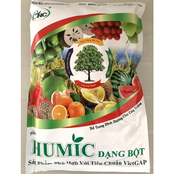 HUMIC DẠNG BỘT GNC 1 kg - Phân bón Hữu Cơ OTUKSA 08 "Bổ sung dinh dưỡng cho cây trồng"