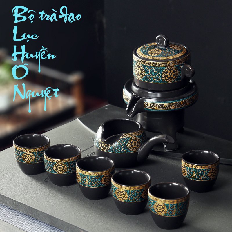 ⚡ GIÁ RẺ NHẤT SHOPEE ⚡ Bộ ấm trà cối xay làm bằng gốm sứ cao cấp, lịch sự - Tặng kèm hộp và túi quà sang trọng