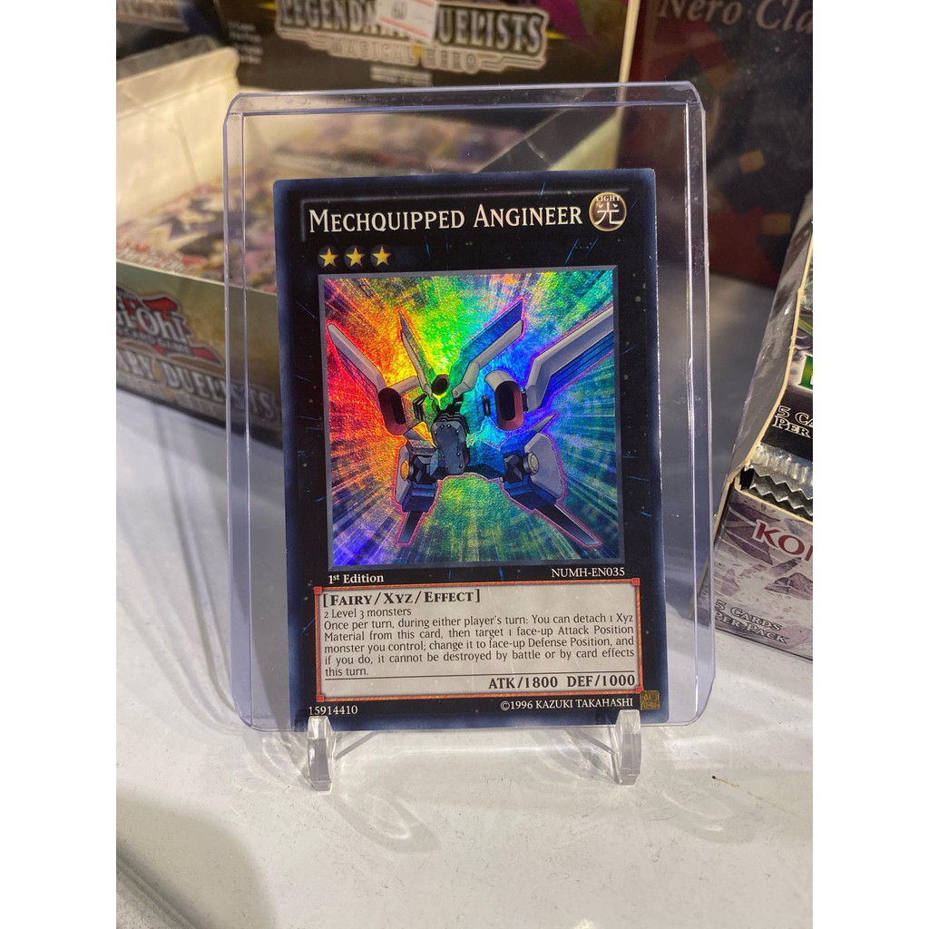 Lá bài thẻ bài Yugioh Mechquipped Angineer - Super Rare - Tặng bọc bài nhựa bảo quản