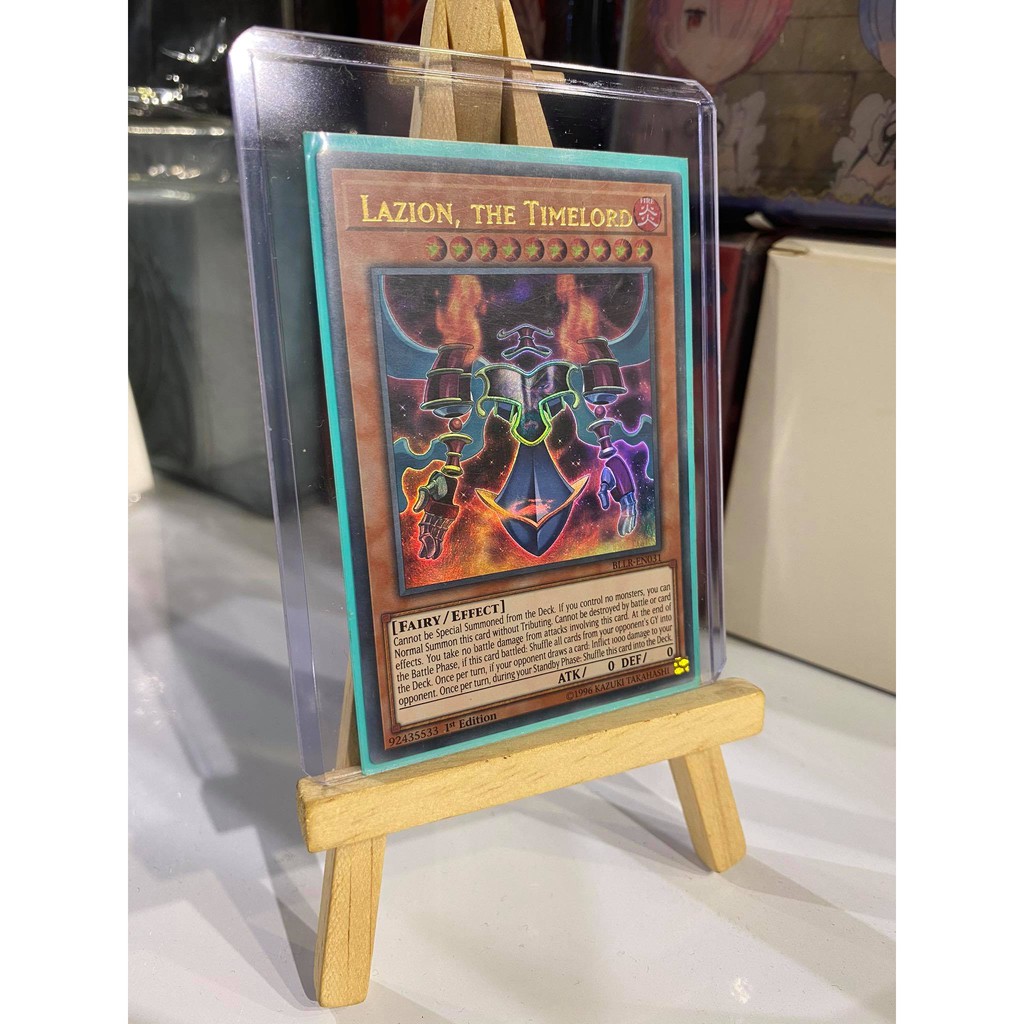 Lá bài thẻ bài Yugioh Lazion the Timelord – Ultra Rare - Tặng bọc bài nhựa bảo quản