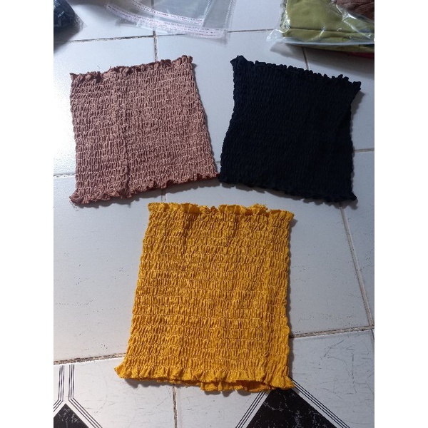 Áo ống nhún thun croptop