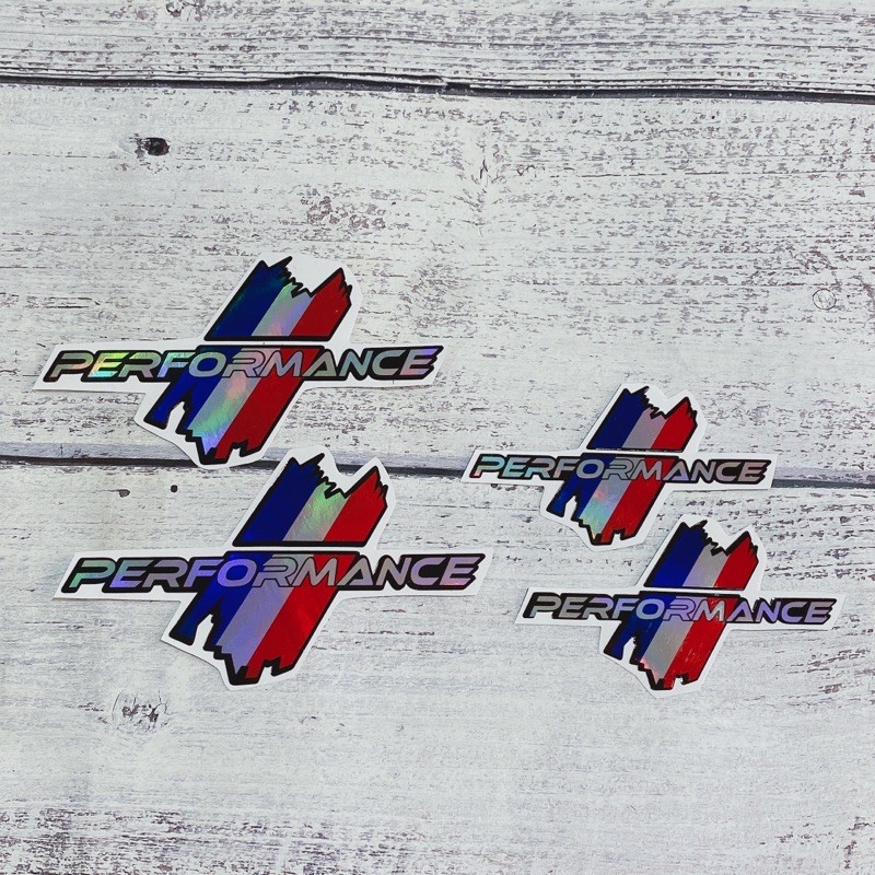 Tem sọc cờ ý PERFORMANCE New dạng 7 màu Crom bao đẹp- chất- xịn (1 cặp) | BigBuy360 - bigbuy360.vn