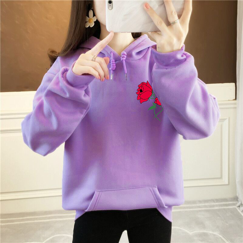 Các mẫu phổ biến mới nhất Áo thun hoodie sành điệu  8 màu S~3XL 30~80KG