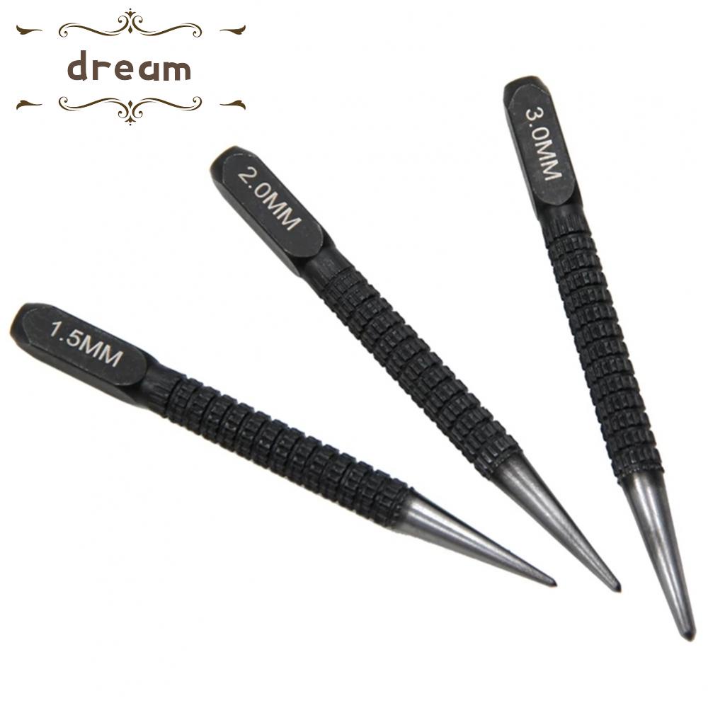 【DREAMLIFE】Center Punch 1.5/2/3mm Adjustable Alloy Steel Hand Tools Hole Non-Slip