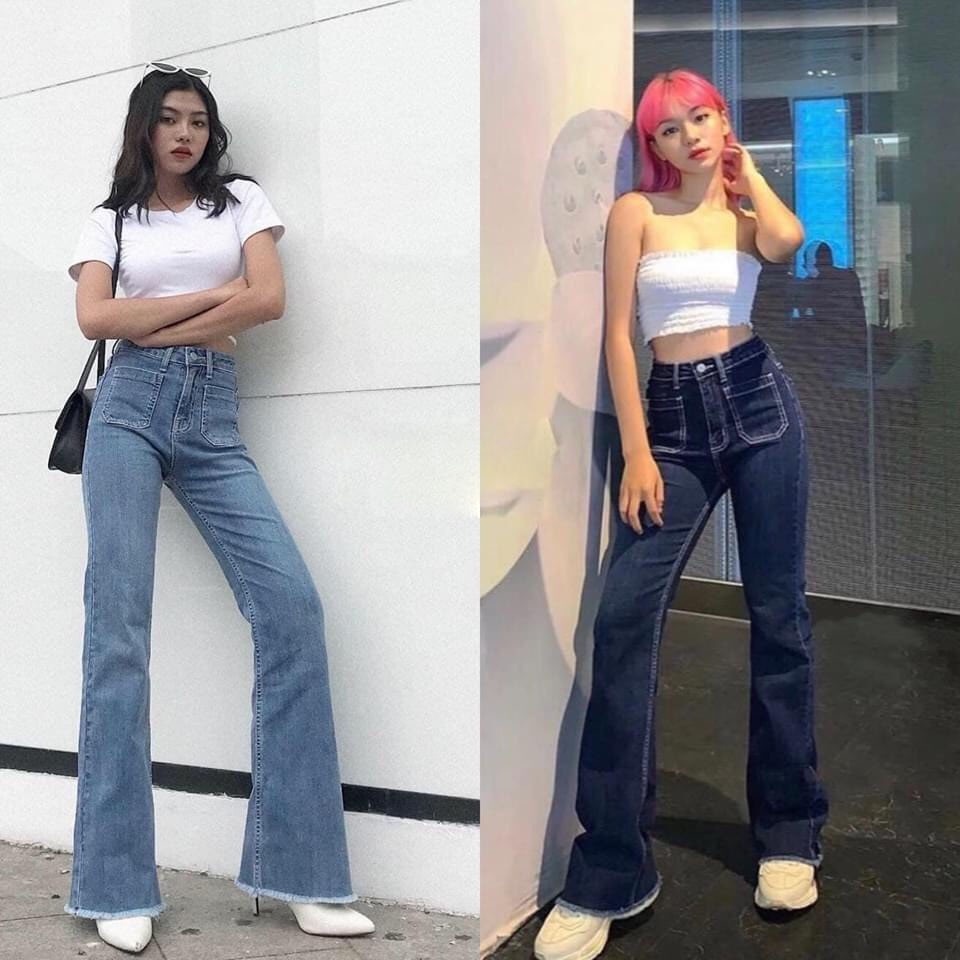 Quần Jean Ống Loe Túi Trước Sofm Wear