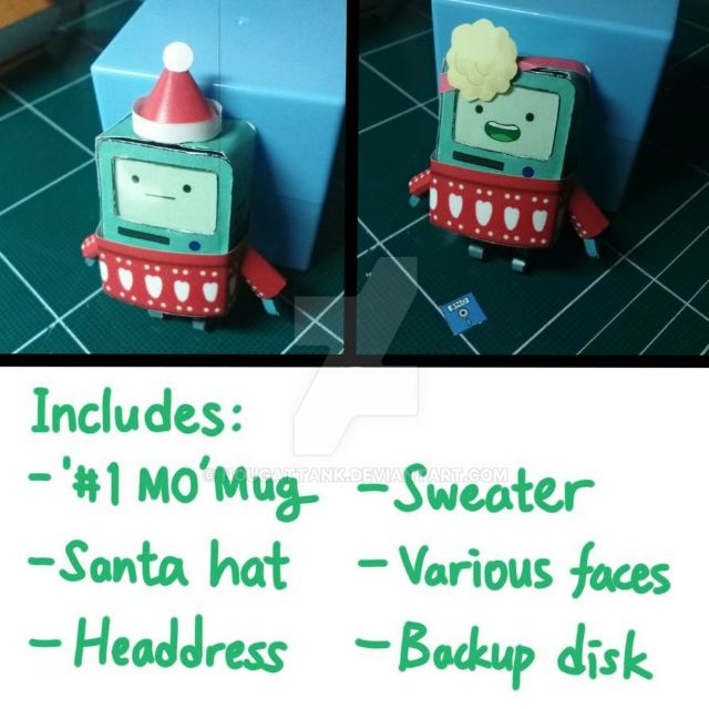 Mô hình giấy BMO chi tiết