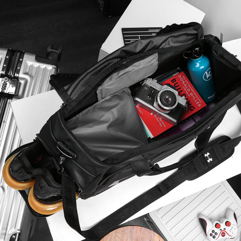Túi Xách Du Lịch Under Armour Cỡ Lớn Túi Trống Ngang Đại Có Ngăn Đồ Dơ Để Giày Riêng Bảo Hành Trọn Đời