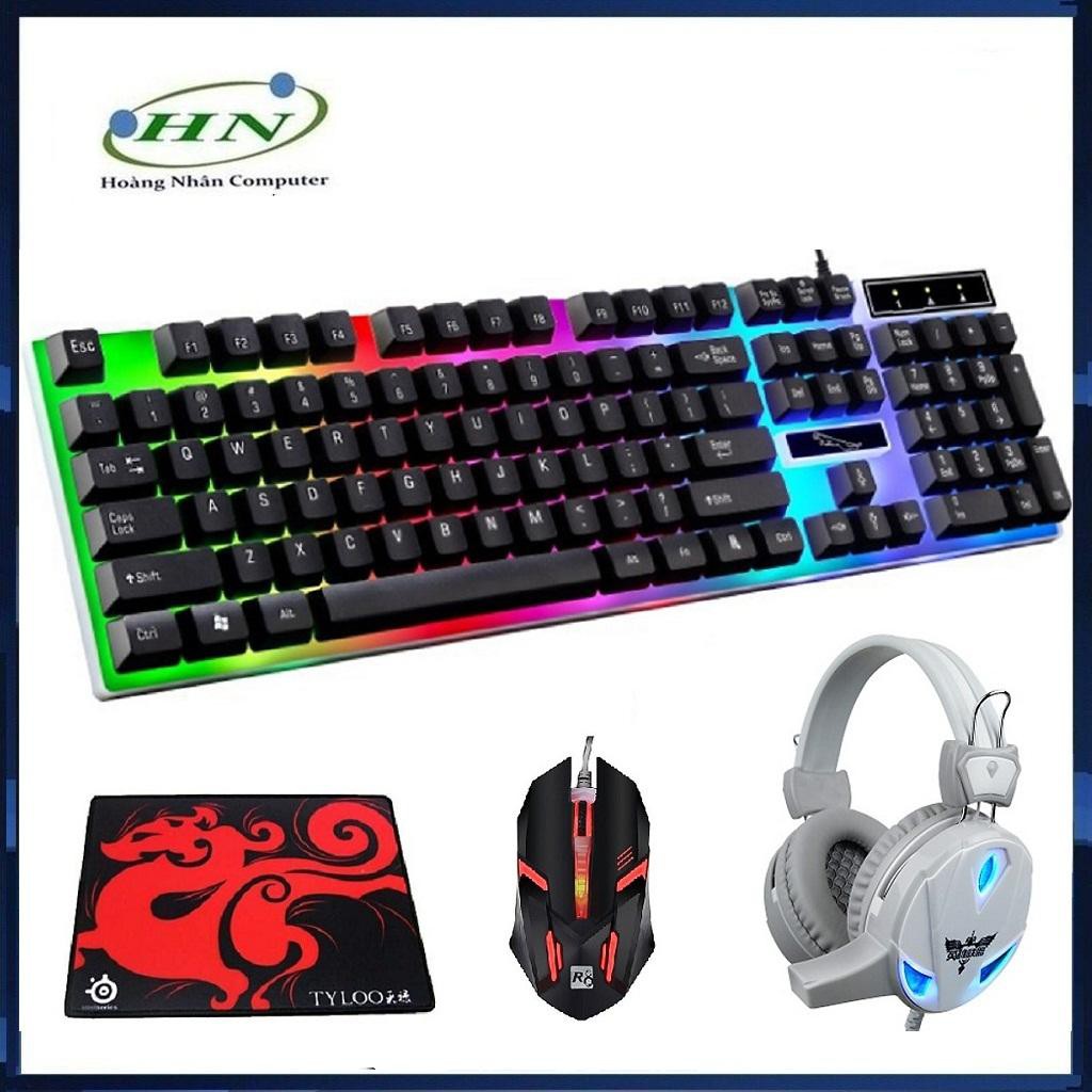 Combo Bàn Phím G21 + Chuột Game R8 1602 Và Tai Nghe Led 2018 + Tặng Kèm Lót Chuột