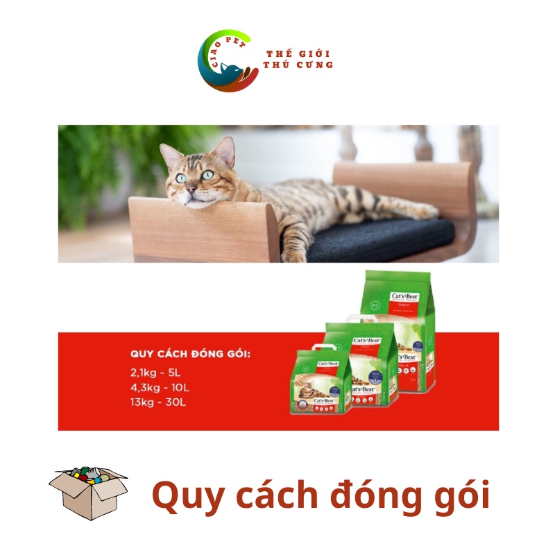 [30L] Cát vệ sinh hữu cơ cho mèo Cat's Best Original