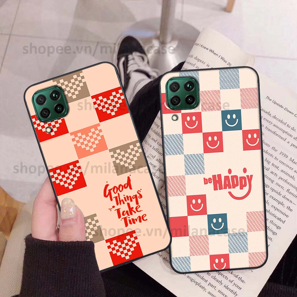 Ốp Huawei Nova 7i caro họa tiết nhiều màu sắc siêu đẹp thời trang cá tính