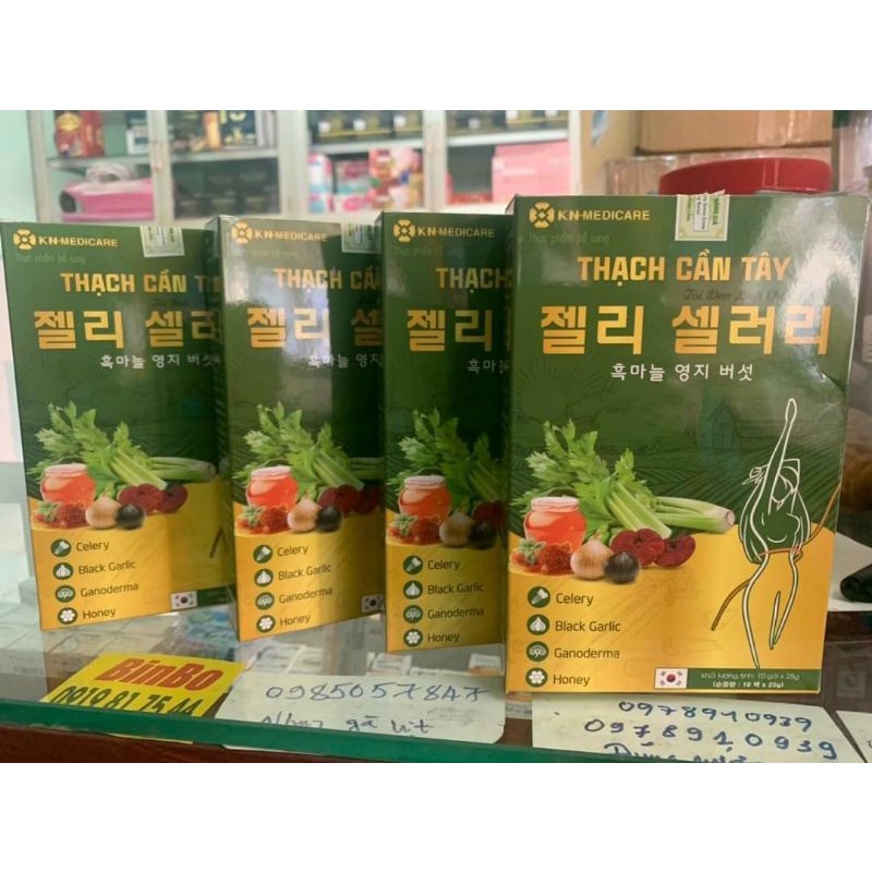 :THẠCH CẦN TÂY ,TỎI ĐEN ,LINH CHI