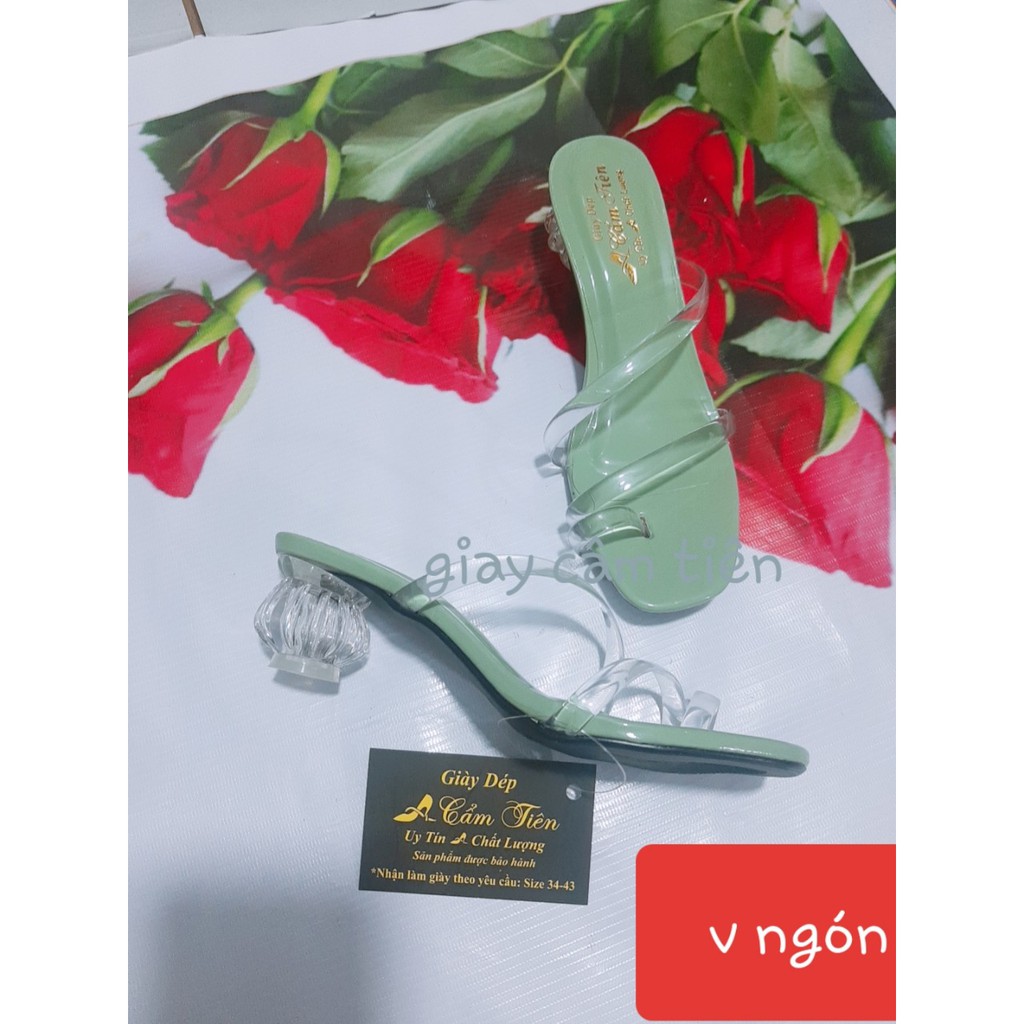 guốc nữ gót 5 cm size 33 đến 44