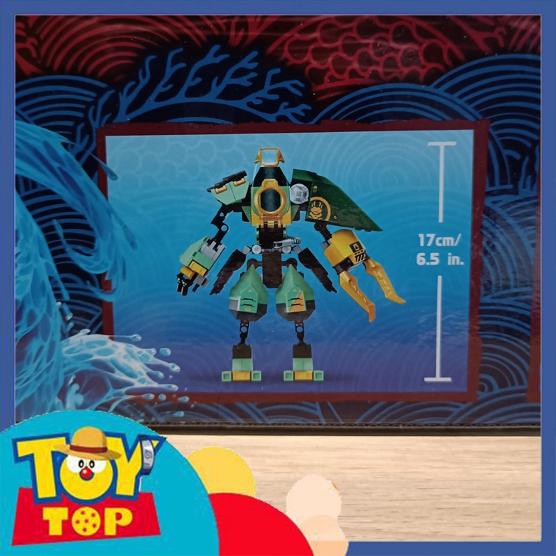 Đồ chơi lắp ráp ninjago chiến giáp robot mech Hydro của ninja xanh lá Lloyd xếp hình ZM 90019 No 07082 mô phỏng 71750
