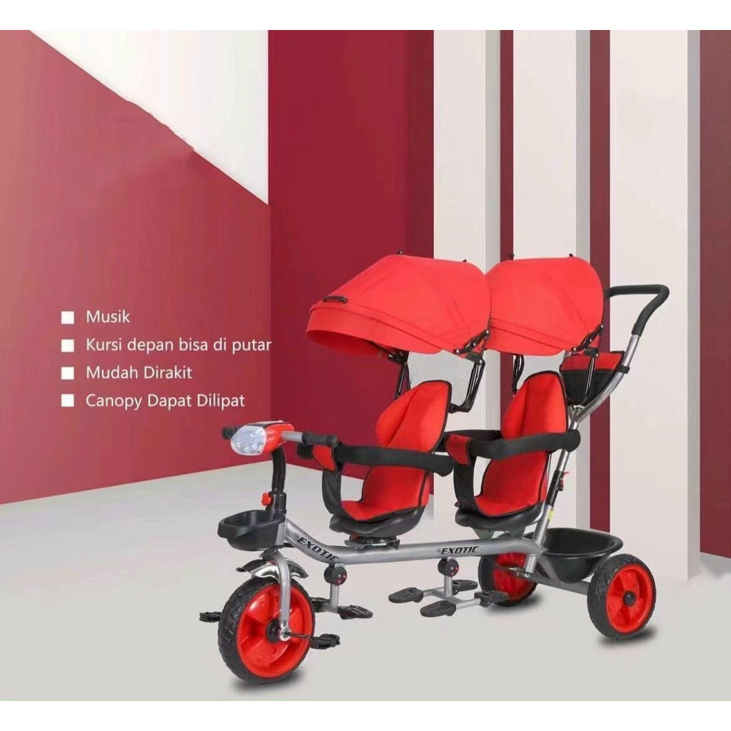 XE ĐẨY ĐÔI BA BÁNH MẪU MỚI