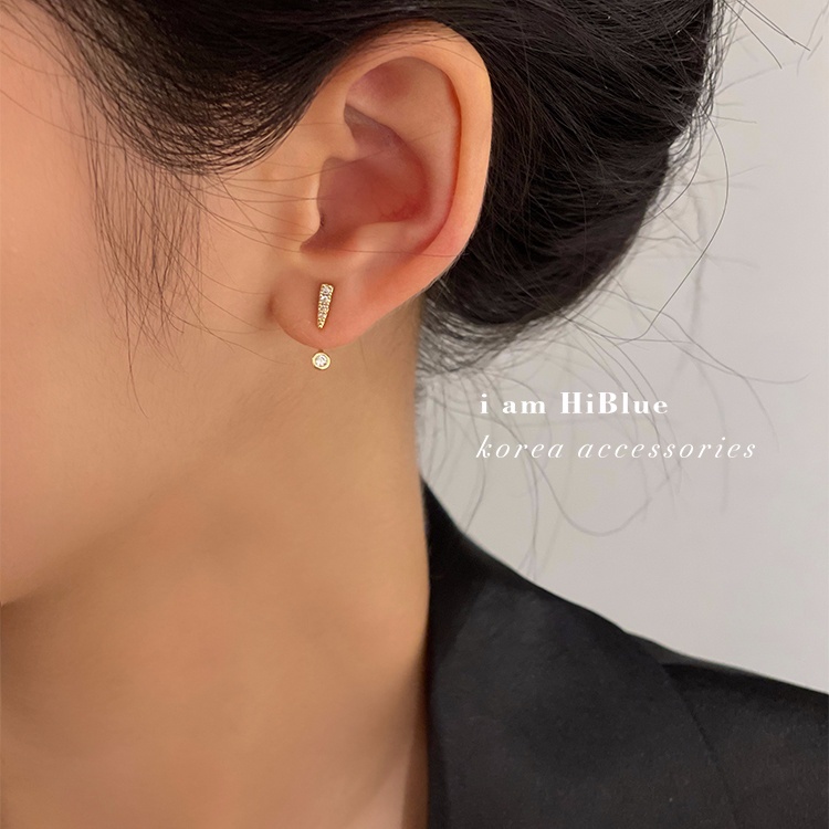 Bông Tai Đính Đá Lấp Lánh Sáng Tạo Thời Trang Hàn Quốc Cho Nữ