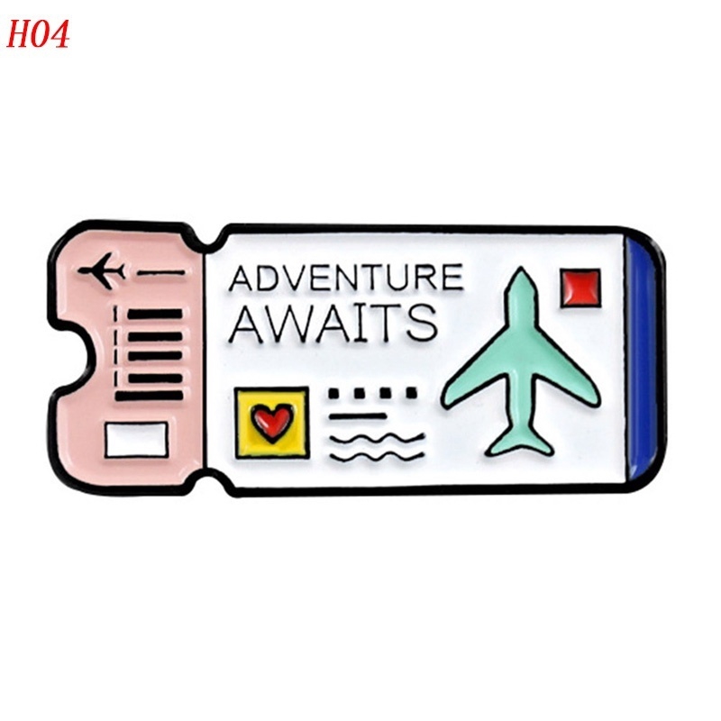 Trâm cài áo tráng men kiểu dáng đơn giản thời trang