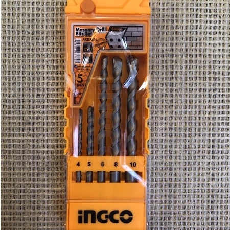 Bộ 5 mũi khoan bê tông đuôi trơn cao cấp INGCO AKD3051